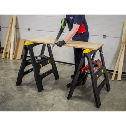 Sealey FDT42 Heavy-Duty Folding Composite Trestles