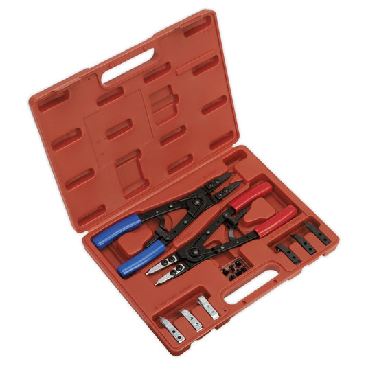 Sealey AK8500 Circlip Pliers Set Internal/External 265mm Heavy-Duty