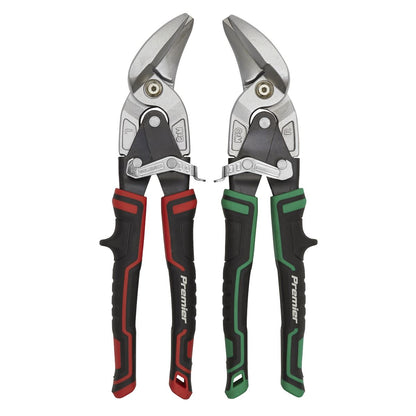 Sealey AK69072 High Leverage Offset Aviation Tin Snip Set 2pc