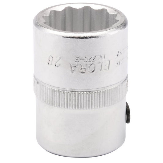 Elora 00749 Bi-Hexagon Socket 3/4" Sq. Dr. 26mm