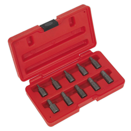 Sealey AK8181 Multi-Spline Screw Extractor Set 10pc