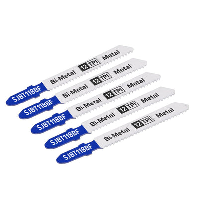 Sealey SJBT118BF Jigsaw Blade Metal 75mm 12tpi - Pack of 5