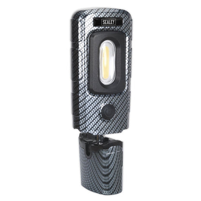 Sealey LED3601CF Rechargeable 360° Inspection Light 3W COB & 1W SMD LED Carbon Fibre Effect