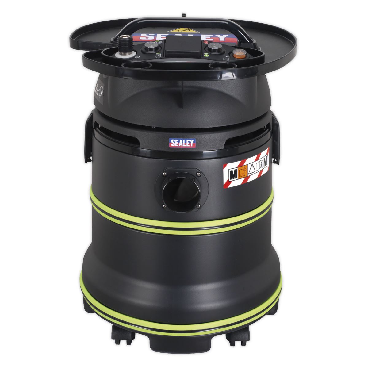 Sealey DFS35M Vacuum Cleaner Industrial Dust-Free Wet/Dry 35L 1000W/230V Plastic Drum M-Class Self-Clean Filter