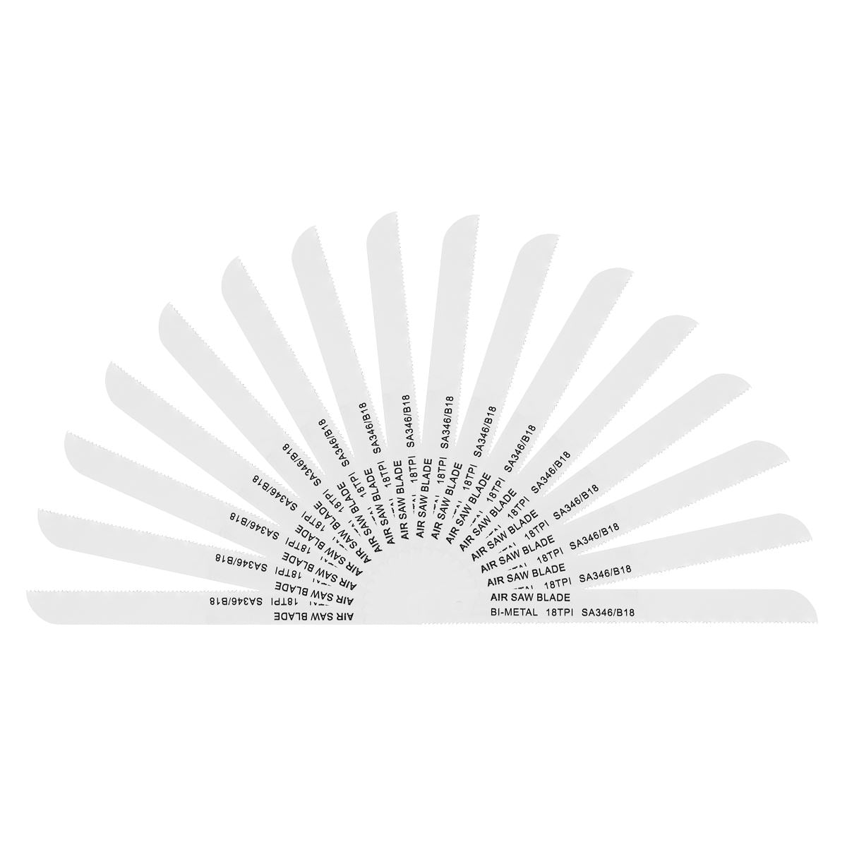 Sealey SA346/B1815 141mm Air Saw Blade 18tpi - Pack of 15