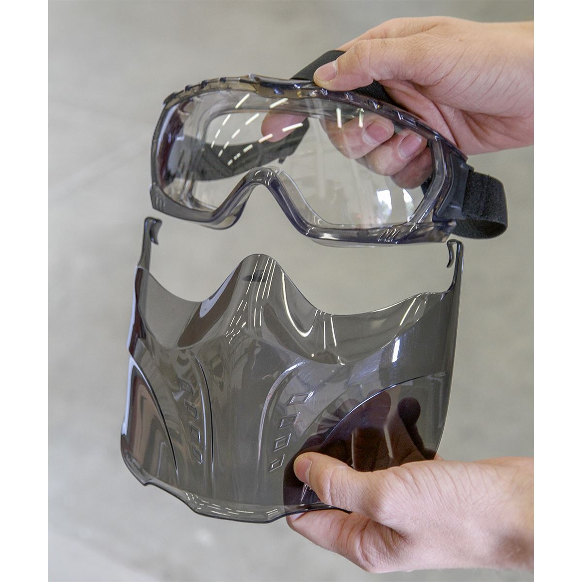 Sealey SSP76 Safety Goggles with Detachable Face Shield