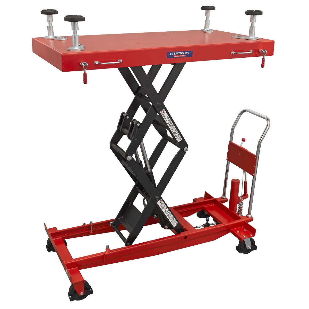 Sealey EVBT1000 1000kg Capacity EV Battery Lift/Hydraulic Platform Truck High Lift