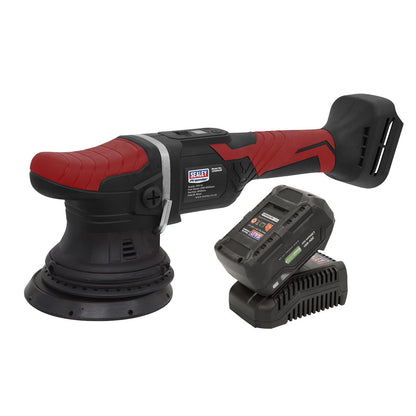 Sealey CP20VOPKIT Cordless Orbital Polisher Kit 20V 4Ah SV20 Series Ø125mm