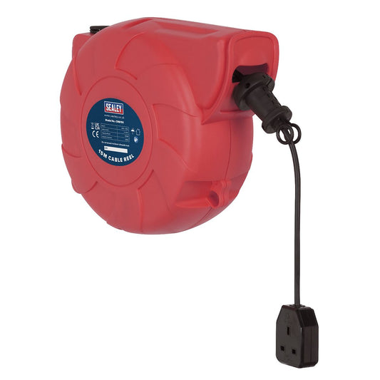 Sealey CRM151 Cable Reel System Retractable 15m 1 x 230V Socket