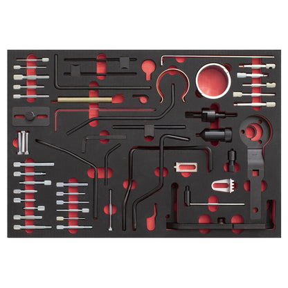 Sealey VS5300MK Diesel & Petrol Master Timing Tool Kit 48pc - for PSA - Belt/Chain Drive