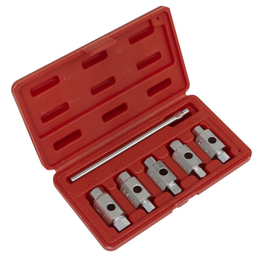 Sealey AK659 Drain Key Set 6pc Double End