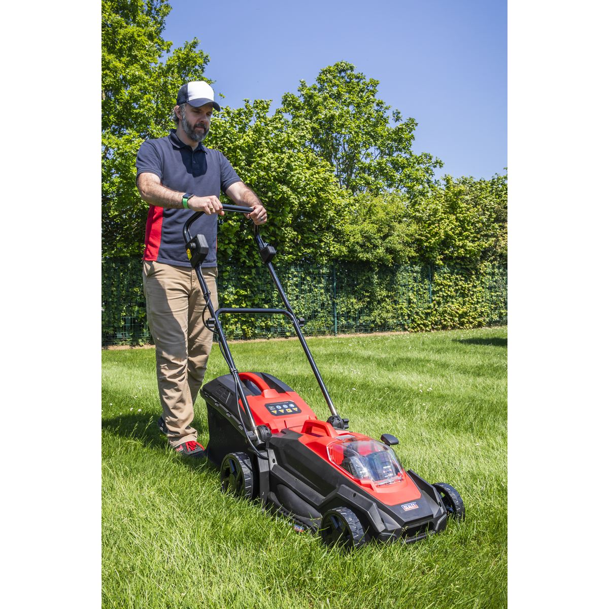 Sealey CP40VLMKIT Cordless Lawn Mower Kit 40V 4Ah SV20 Series 40cm