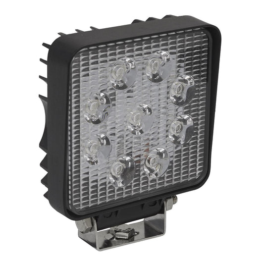 Sealey LED3S Square Worklight with Mounting Bracket 27W SMD LED