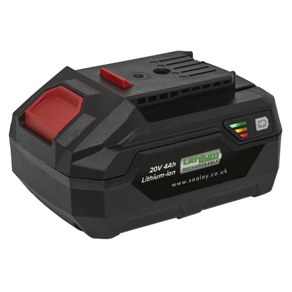 Sealey CP20VBP4 Power Tool Battery 20V 4Ah SV20 Series Lithium-ion