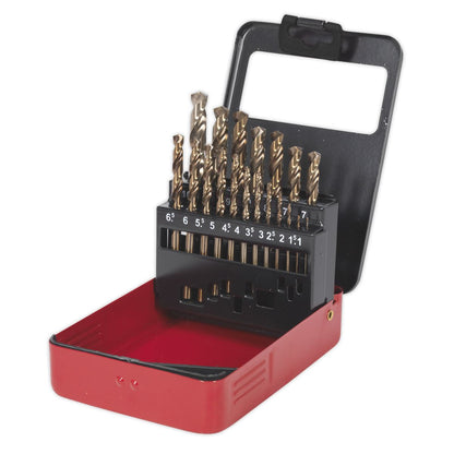 Sealey AK4701 HSS Cobalt Split Point Fully Ground Drill Bit Set 19pc Metric