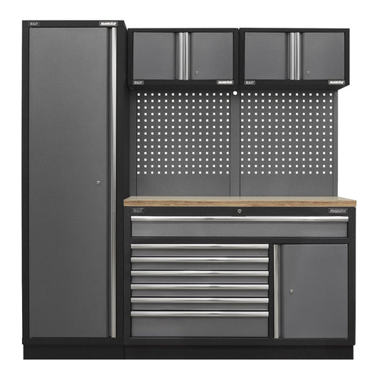 Sealey APMSSTACK10W Superline PRO® 1.96m Storage System - Pressed Wood Worktop