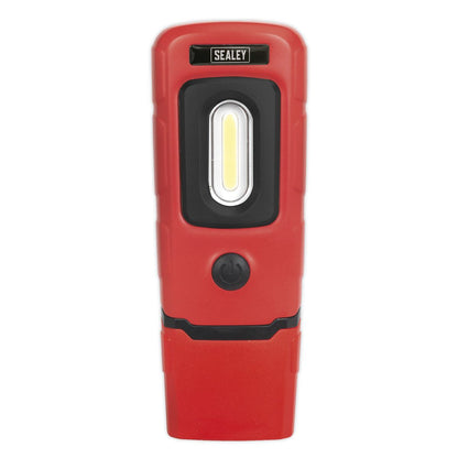 Sealey LED3601R Rechargeable 360° Inspection Light 3W COB & 1W SMD LED Red Lithium-Polymer