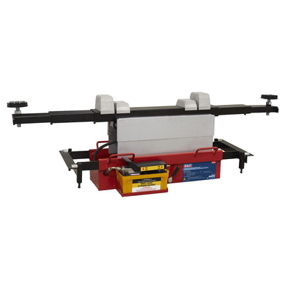 Sealey SJBEX200A Air Jacking Beam 2 Tonne with Arm Extenders & Flat Roller Supports