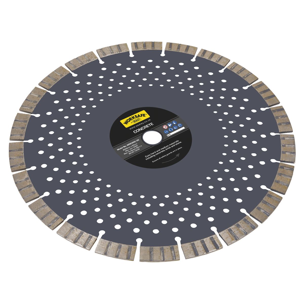 Sealey WDC300/20 Concrete Cutting Disc Dry Use Ø300mm