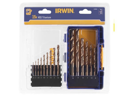 Irwin Hss Titanium Metal Drill Bit Set 15 Piece - IW3038501