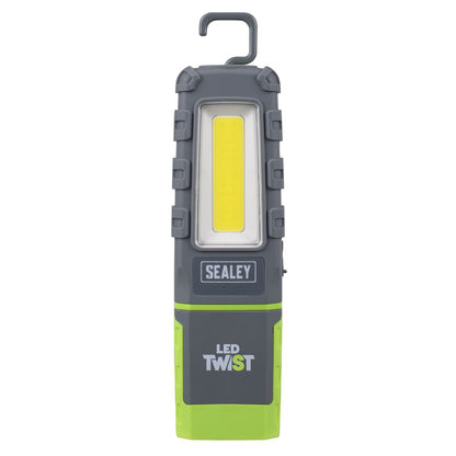 Sealey LED601G LED Twist Rechargeable Inspection Light 5W COB & 1W SMD