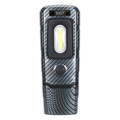 Sealey LED3601CF Rechargeable 360° Inspection Light 3W COB & 1W SMD LED Carbon Fibre Effect