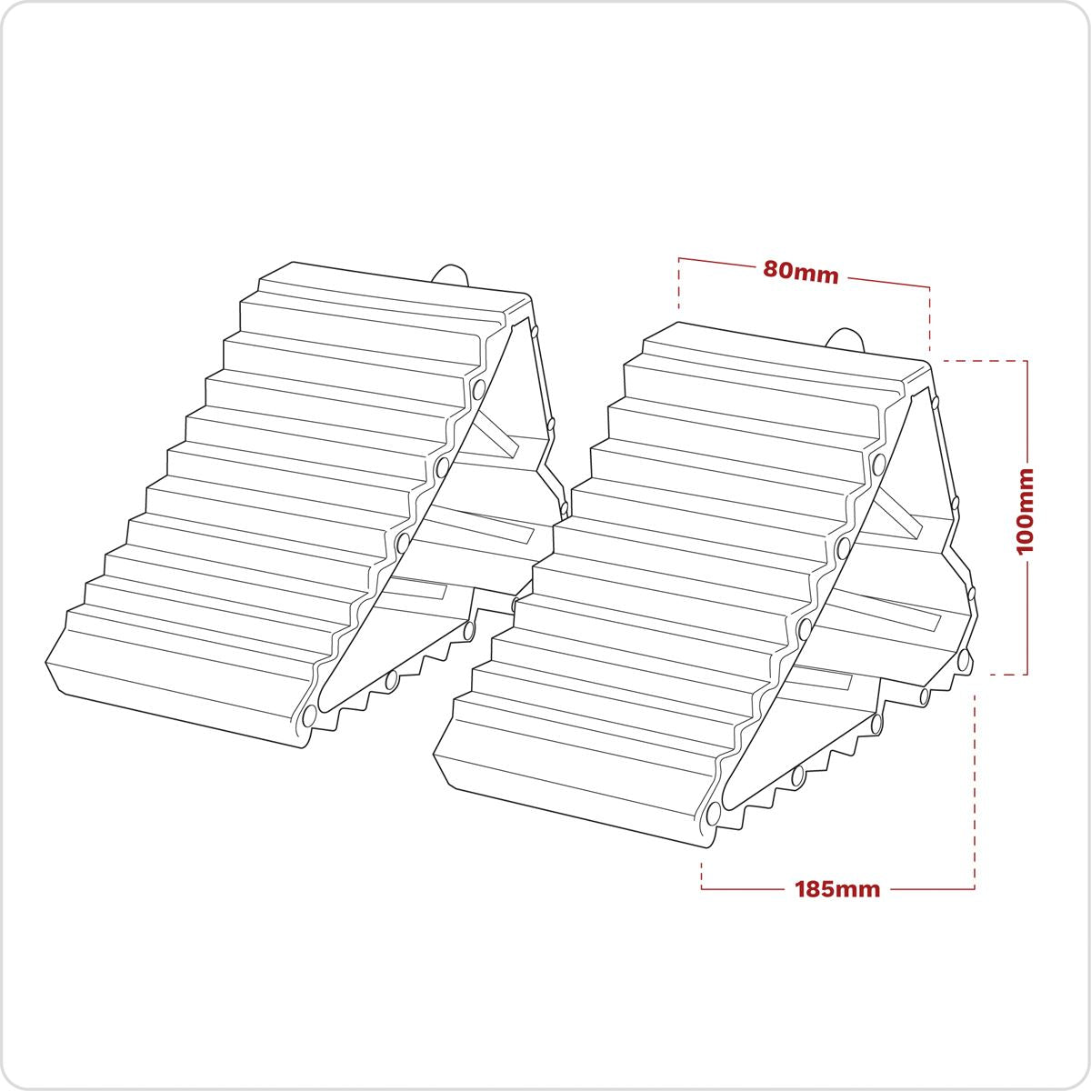 Sealey WC09 Composite Wheel Chocks - Pair