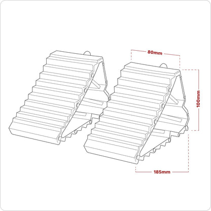 Sealey WC09 Composite Wheel Chocks - Pair