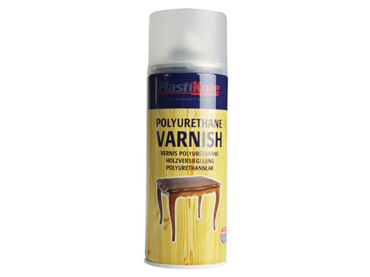 Plastikote Varnish Spray Clear Satin 400ml