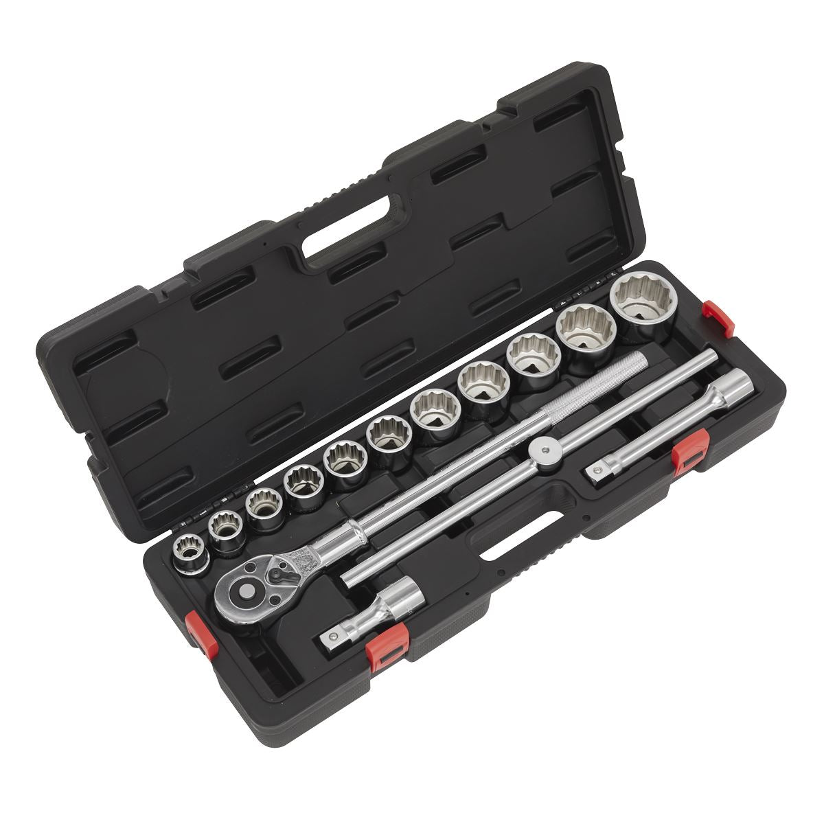 Sealey AK2583 Socket Set 3/4"Sq Drive 12-point WallDrive® 15pc Metric