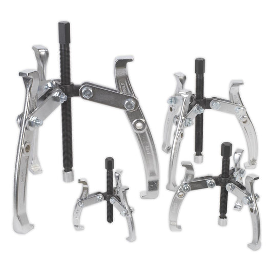 Sealey AK79 Gear Reversible Puller Set 4pc Triple Leg