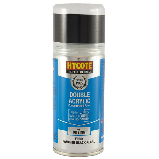 Hycote Ford Panther Black Double Acrylic Spray Paint 150Ml Xdfd414