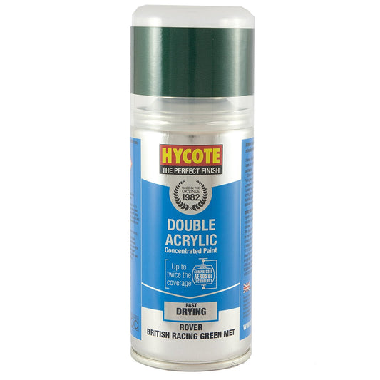 Hycote Rover British Racing Green Metallic Double Acrylic Spray Paint 150Ml Xdrv302