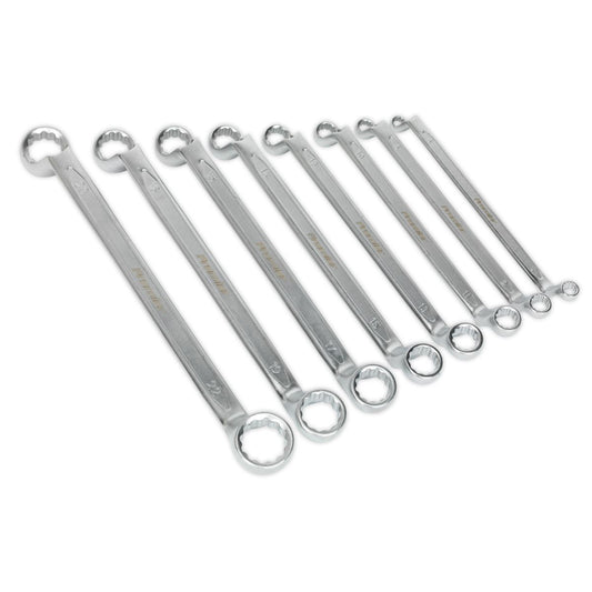 Sealey AK6327 Offset Double End Ring Spanner Set 8pc Metric