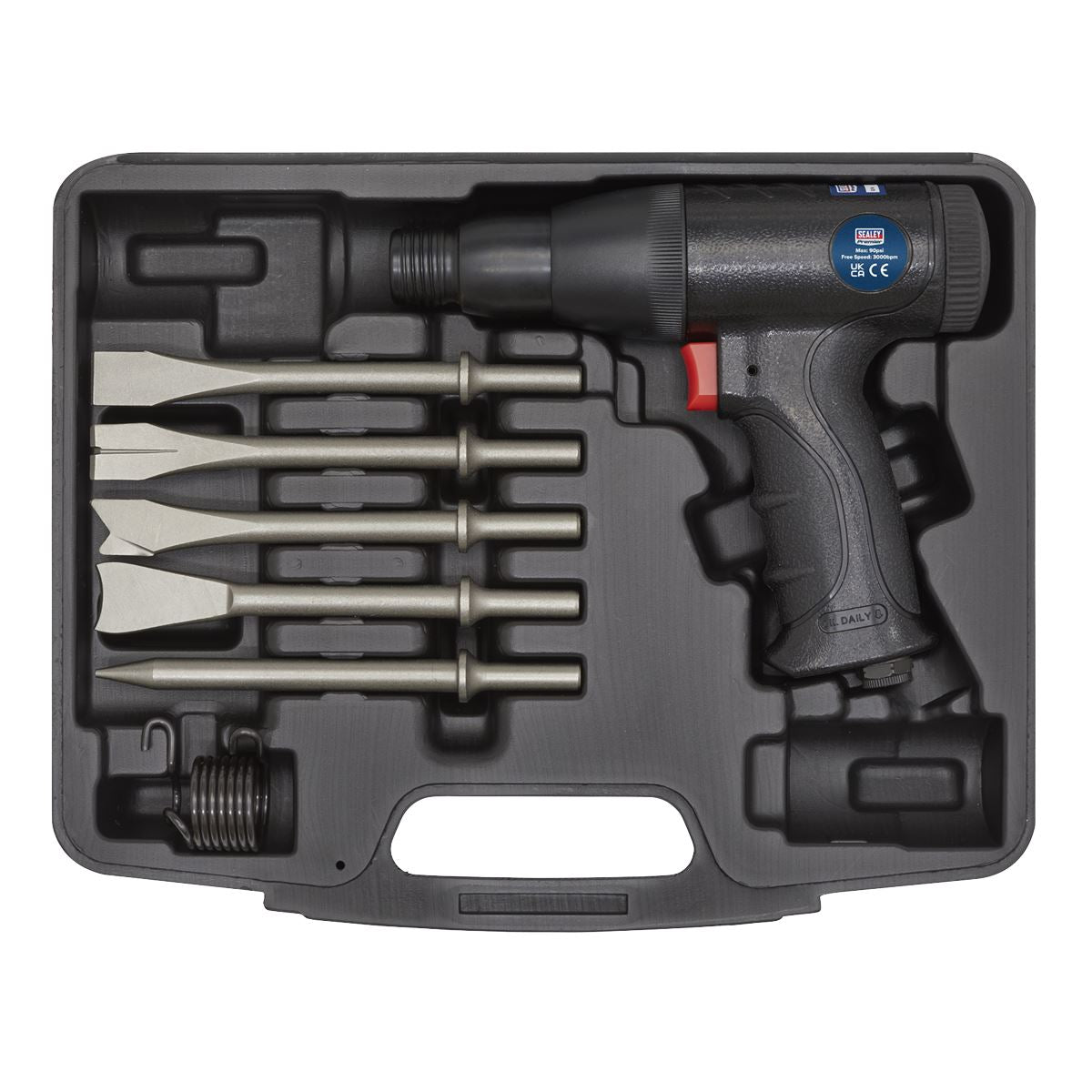 Sealey SA614 Air Hammer Kit Composite Premier - Long Stroke