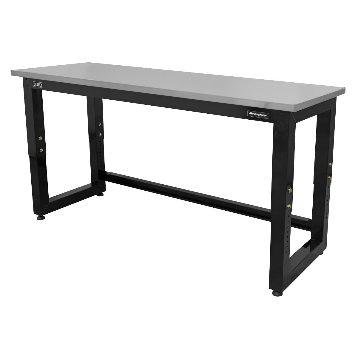 Sealey APMS23 Steel Adjustable Workbench with Stainless Steel Worktop 1830mm - Heavy-Duty