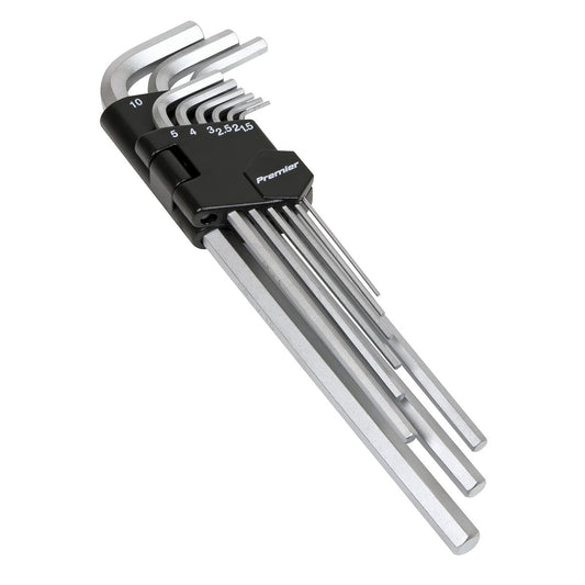 Sealey AK7137 Hex Key Set 9pc Extra-Long Metric