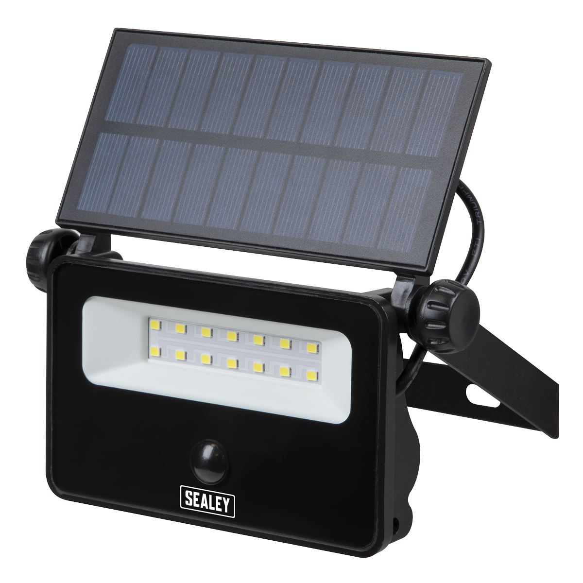 Sealey LED16S Extra-Slim Solar Floodlight with Wall Bracket 16W SMD LED