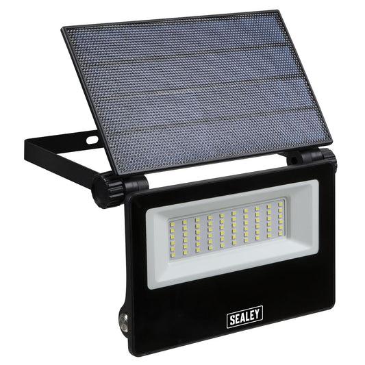 Sealey LED30S Extra-Slim Solar Floodlight with Wall Bracket 30W SMD LED-McCormickTools