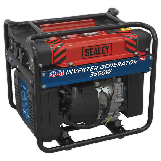 Sealey GI3500 Inverter Generator 3500W 230V 4-Stroke Engine