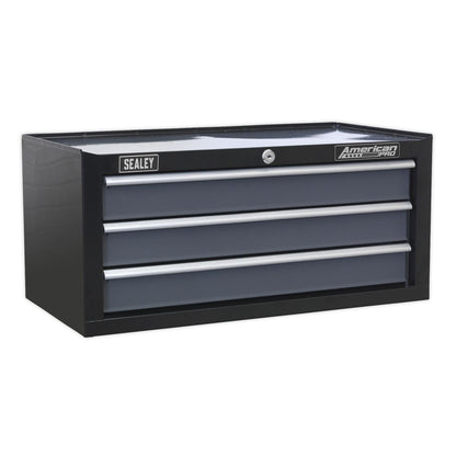 Sealey AP35TBCOMBO Tool Chest Combination 16 Drawer with Ball-Bearing Slides - Black/Grey & 468pc Tool Kit