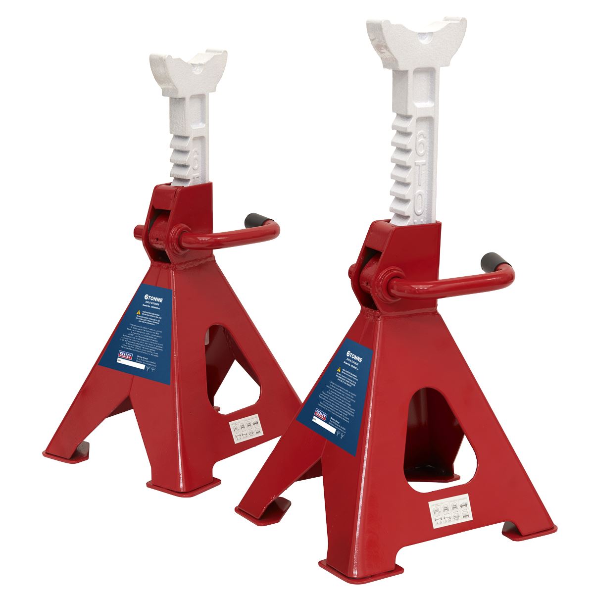 Sealey VS2006 Ratchet Type Axle Stands (Pair) 6 Tonne Capacity per Stand