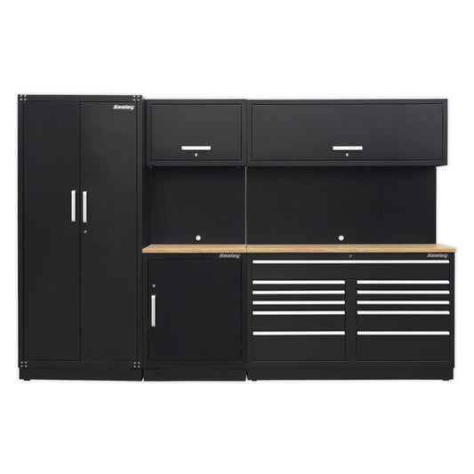 Sealey APMSCOMBO2W Premier 3.3m Storage System - Oak Worktop