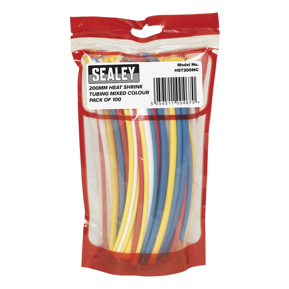 Sealey HST200MC Heat Shrink Tubing Mixed Colours 200mm 100pc