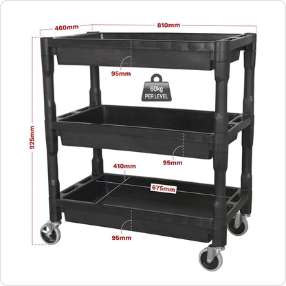 Sealey CX205 Trolley 3-Level Composite Heavy-Duty