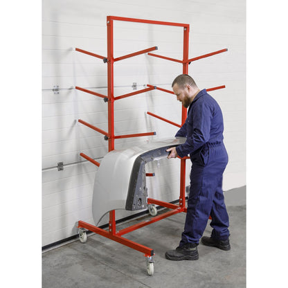 Sealey RE55 Bumper Rack Double-Sided 4-Level