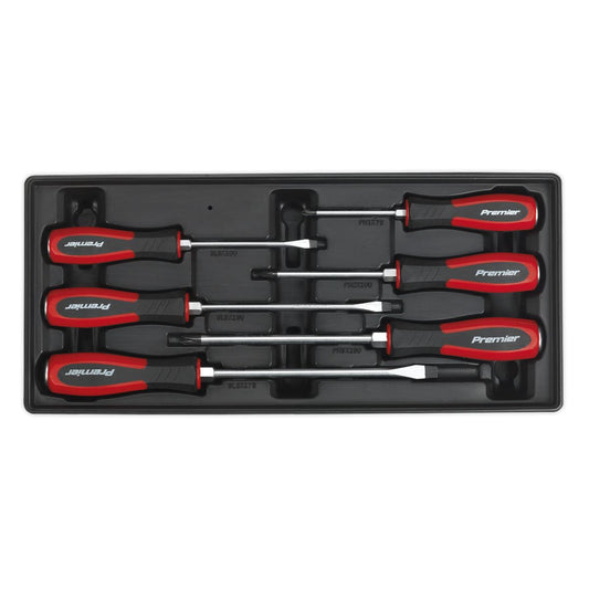 Sealey TBT29 Tool Tray with Hammer-Thru Screwdriver Set 6pc