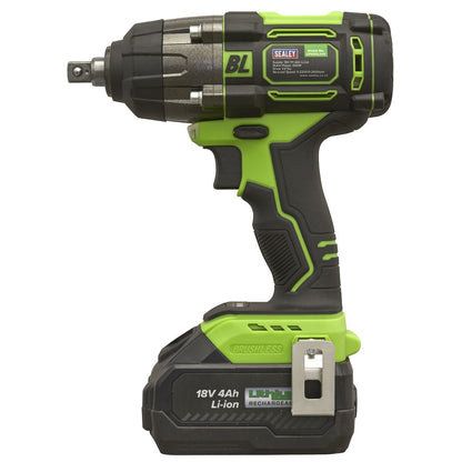 Sealey CP650LIHV Cordless Impact Wrench 18V 4Ah Lithium-ion 1/2"Sq Drive