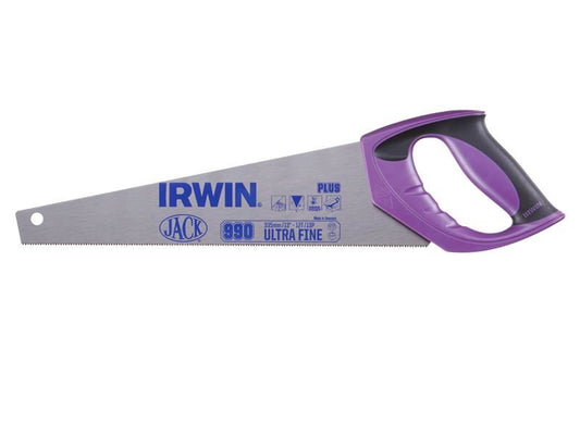 Irwin Jack 990uhp Fine Junior / Toolbox Handsaw Soft-Grip 335mm 13in 12 Tpi