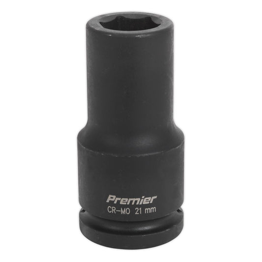 Sealey IS3421D Impact Socket 21mm Deep 3/4"Sq Drive